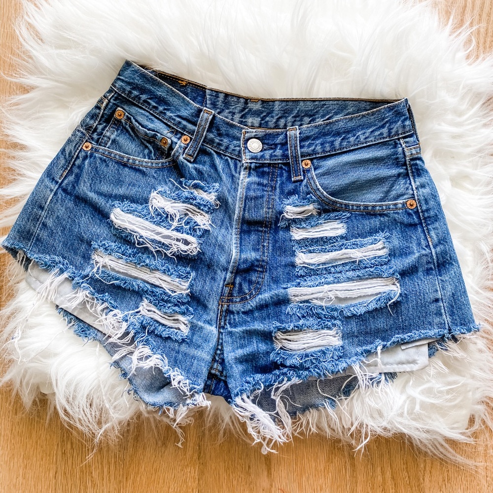 Levi’s Custom Distressed Shorts - image 2